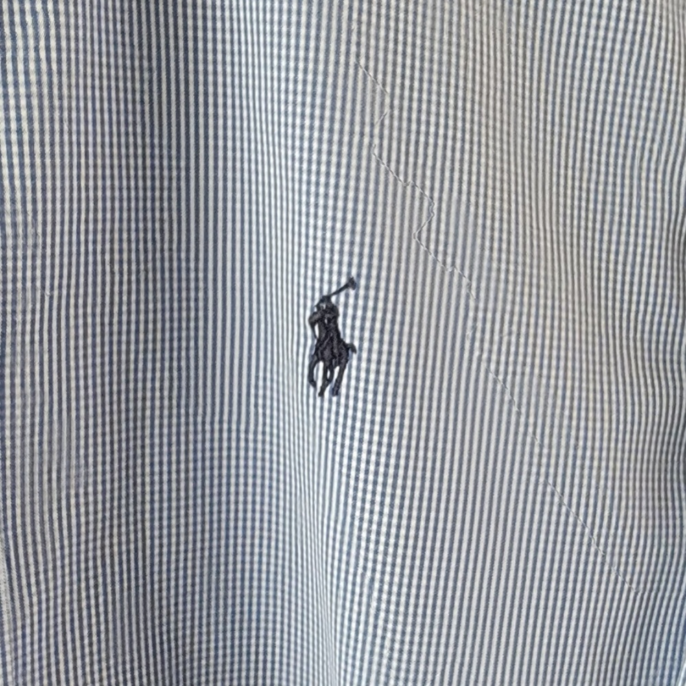 Ralph Lauren Blue Check Button Down - Picture 3 of 7